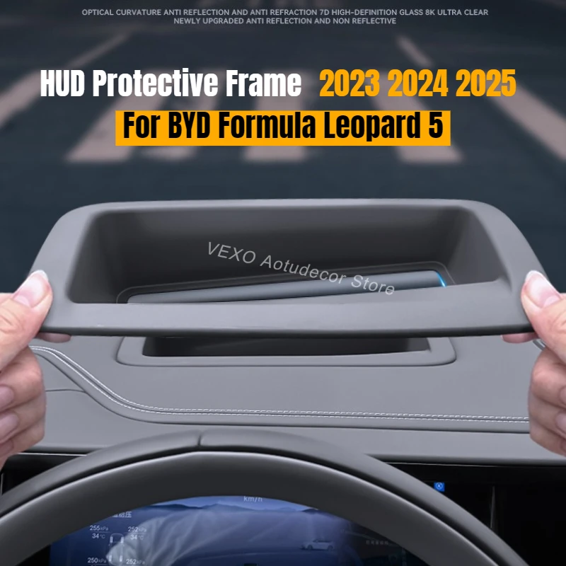 Защитная рамка для проекционного дисплея (HUD) приборной панели BYD Formula Leopard 5 2023-2025, антибликовая, аксессуар для интерьера автомобиля
Защитная рамка для проекционного дисплея (HUD) приборной панели BYD Formula Leopard 5 2023-2025, антибликовая, аксессуар для интерьера автомобиля