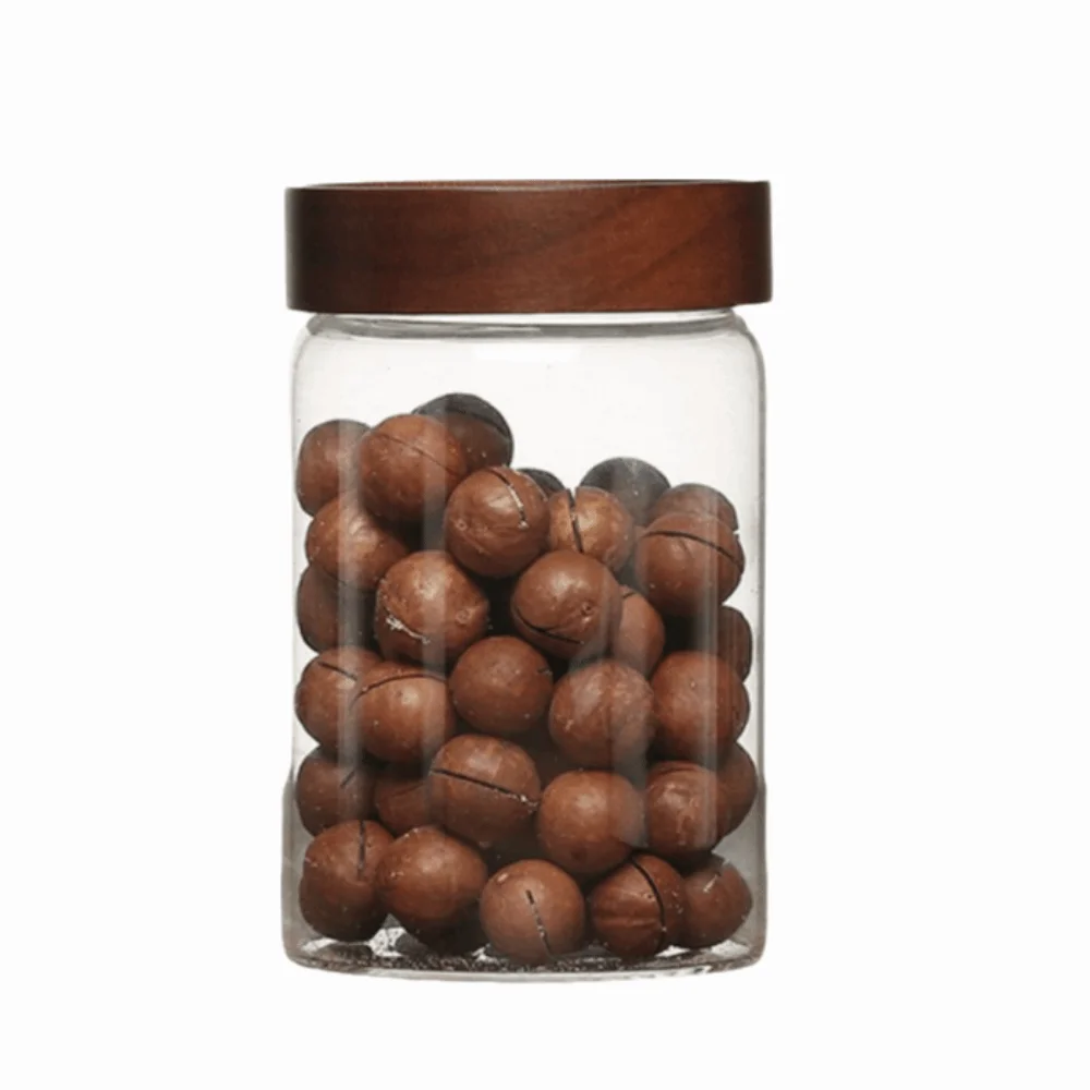 Screw Airtight Seal Glass Storage Jar with Wood Lid Clear Glass Sealed Glass Jar Multi-Purpose Durable
Screw Airtight Seal Glass Storage Jar with Wood Lid Clear Glass Sealed Glass Jar Multi-Purpose Durable