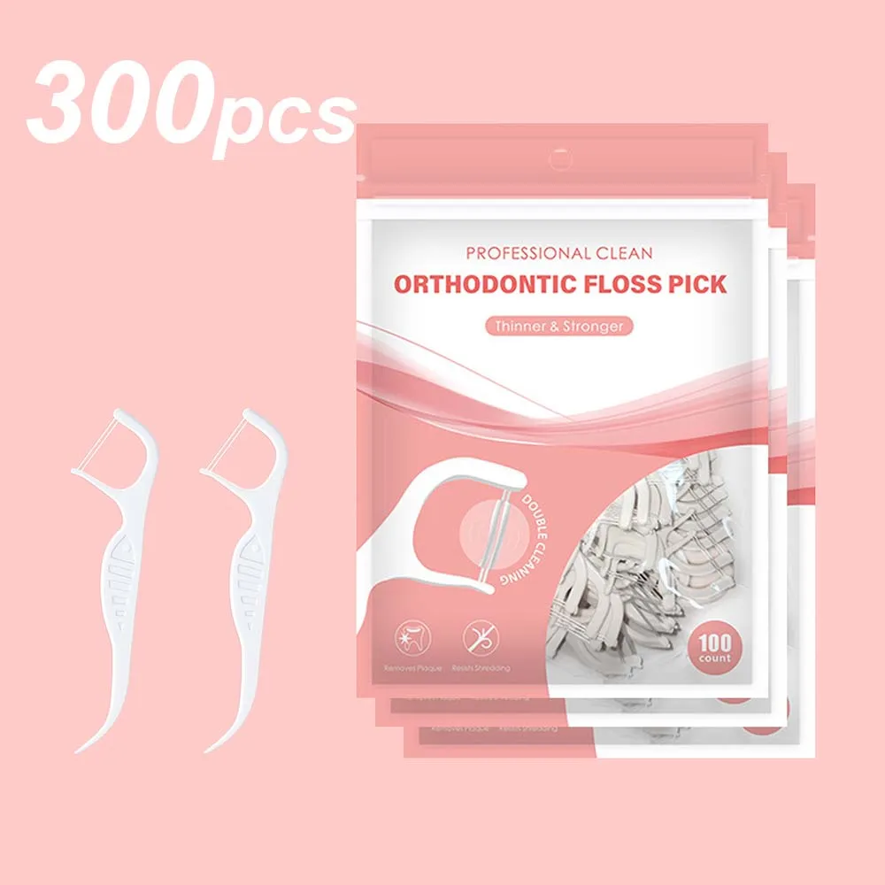 300 шт. зубная нить с двойной линией, ортодонтическая зубная нить для устройства, удаляет остатки пищевых продуктов и очищает зазоры между зубами
300 шт. зубная нить с двойной линией, ортодонтическая зубная нить для устройства, удаляет остатки пищевых продуктов и очищает зазоры между зубами