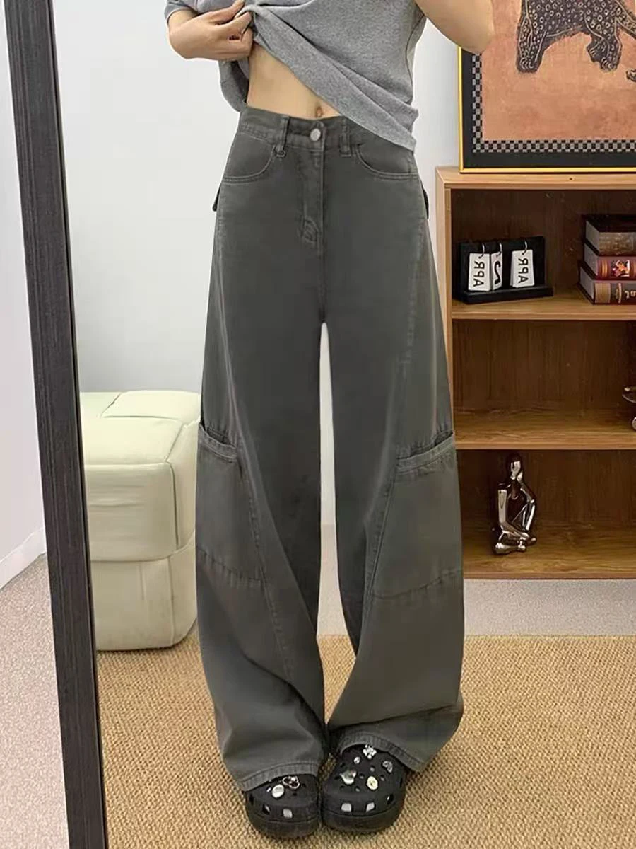 plus Size American Style Workwear Jeans Women High Waist Straight Leg Wide Leg Pants Pear Shape Body Slimming Spring Fashion
plus Size American Style Workwear Jeans Women High Waist Straight Leg Wide Leg Pants Pear Shape Body Slimming Spring Fashion