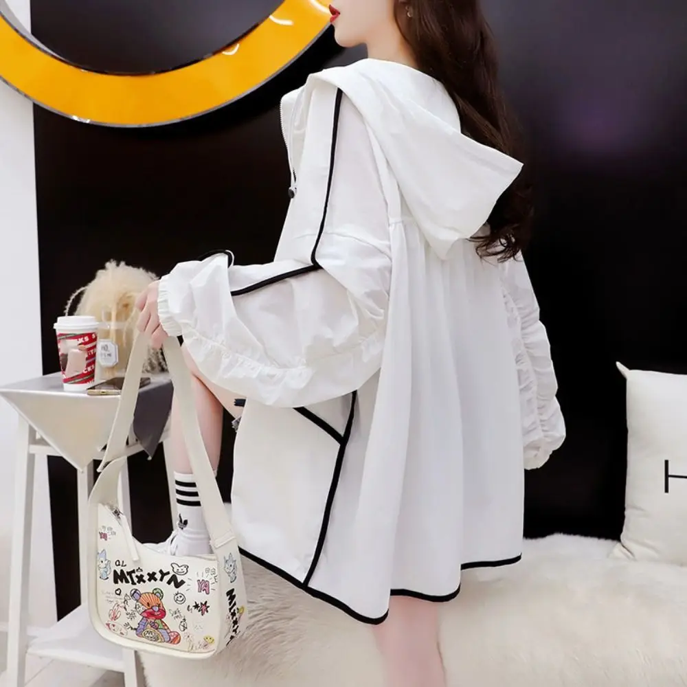 Long-sleeved Women Sunscreen Hoodie Fashion Thin Breathable Sun Protection Clothing Outdoor Sports Thin Jacket Women
Long-sleeved Women Sunscreen Hoodie Fashion Thin Breathable Sun Protection Clothing Outdoor Sports Thin Jacket Women