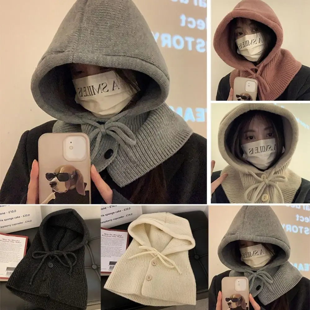 Ear Protection Women Winter Balaclava Hats Unisex One-Piece Outdoor Warmer Drawstring Hat Windproof Neck Collar Beanies Caps
Ear Protection Women Winter Balaclava Hats Unisex One-Piece Outdoor Warmer Drawstring Hat Windproof Neck Collar Beanies Caps