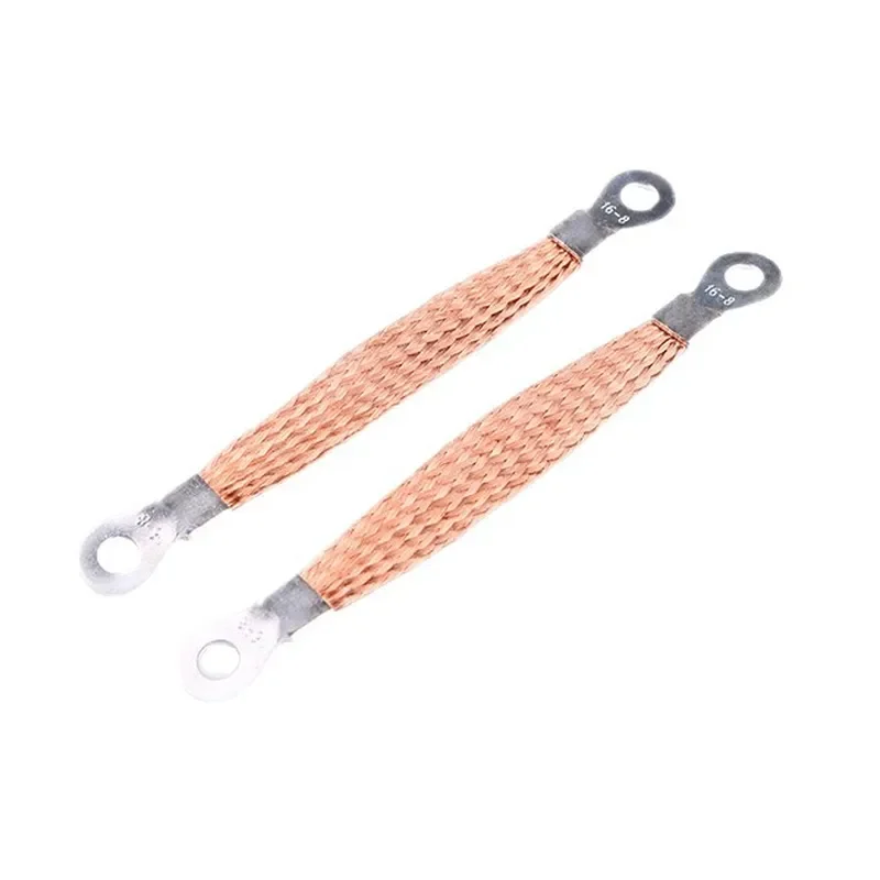 Copper braided tape Soft connection Copper terminal Braided wire Conductive tape Busbar expansion joint Copper braid T2
Copper braided tape Soft connection Copper terminal Braided wire Conductive tape Busbar expansion joint Copper braid T2