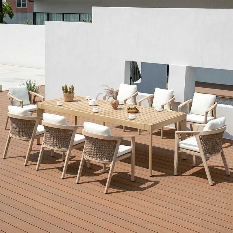 Teak Outdoor Furniture Restaurant Luxury Hotel Furniture Table And Chair Modern Furniture Wood Outdoor Dining Set
Teak Outdoor Furniture Restaurant Luxury Hotel Furniture Table And Chair Modern Furniture Wood Outdoor Dining Set