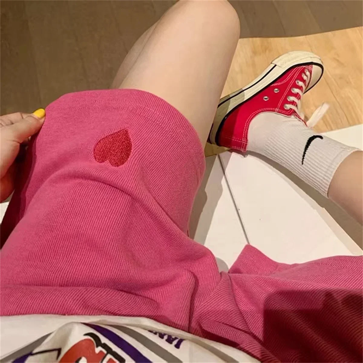 Harajuku High Waist Sports Pants for Women, Casual Streetwear, Sweet Punk Short Pants, 5 Colors, Love, Hot Girl Fashion, Summer
Harajuku High Waist Sports Pants for Women, Casual Streetwear, Sweet Punk Short Pants, 5 Colors, Love, Hot Girl Fashion, Summer