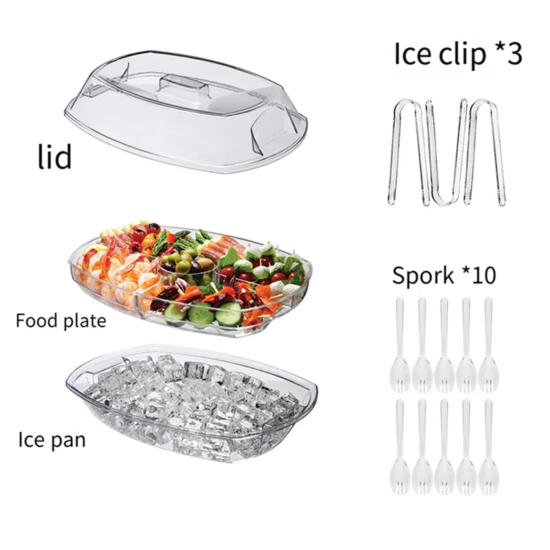 A23I-Chilled Serving Platters,Chilled Veggie Tray With Lid,Ice Serving Platters And Trays Cold Travel,Fruit Ice Serving Tray
A23I-Chilled Serving Platters,Chilled Veggie Tray With Lid,Ice Serving Platters And Trays Cold Travel,Fruit Ice Serving Tray