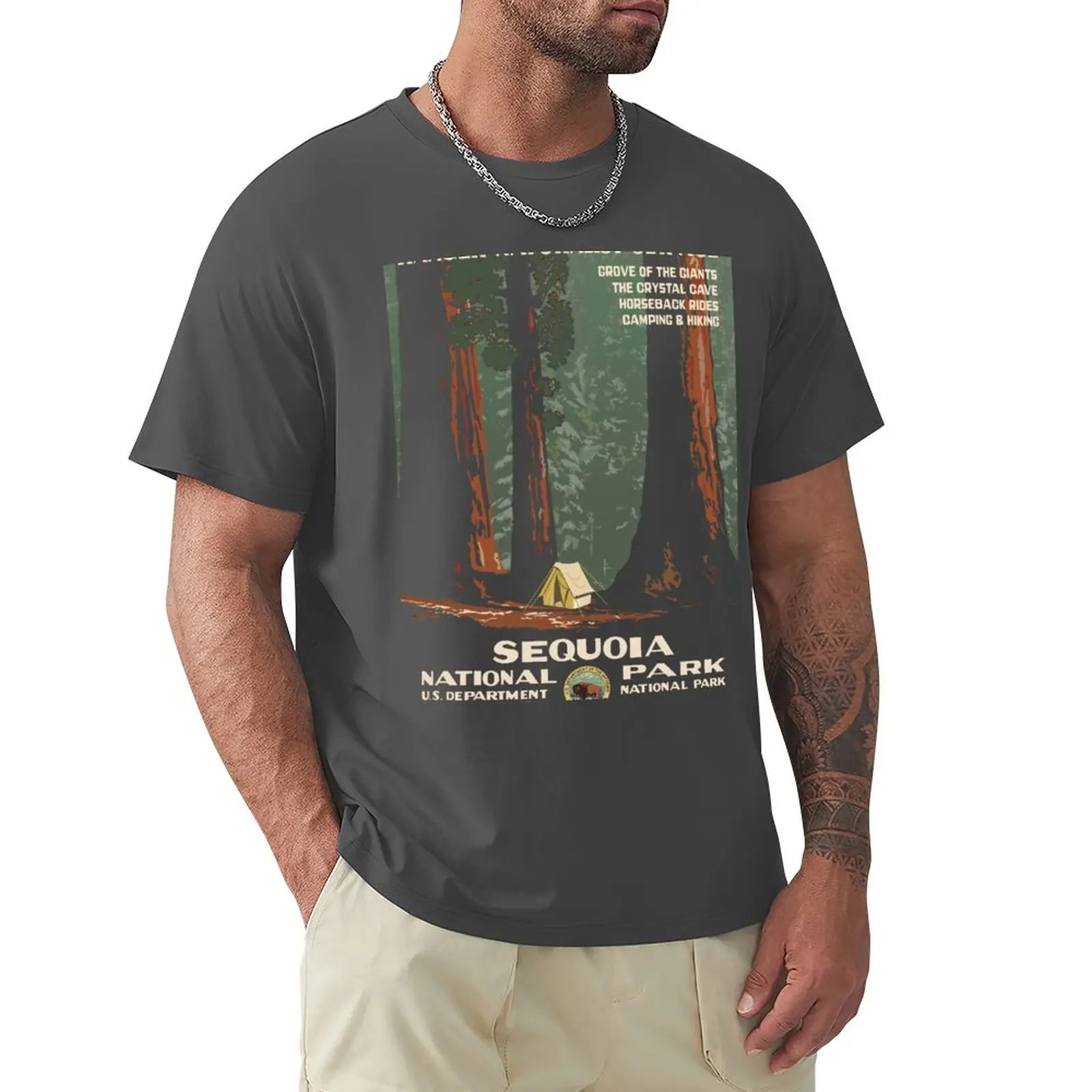 Vintage Sequoia Poster T-Shirt anime T-shirt for a boy funny t shirt mens plain t shirts
Vintage Sequoia Poster T-Shirt anime T-shirt for a boy funny t shirt mens plain t shirts