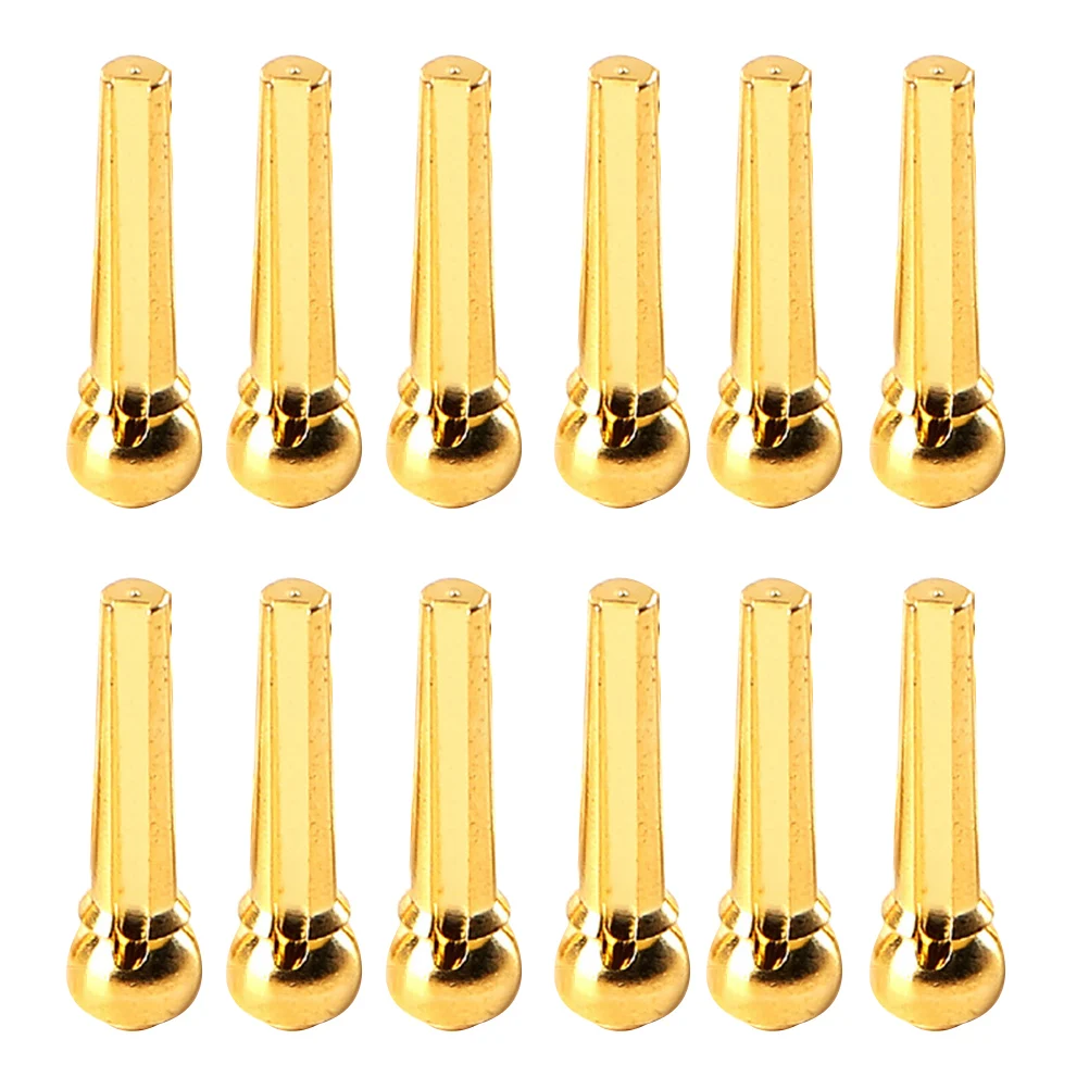 12 PCS Wear-resistant Guitar Bridge Pin Guitars Replacement Brass Acoustic Metal Pins Practical Professional
12 PCS Wear-resistant Guitar Bridge Pin Guitars Replacement Brass Acoustic Metal Pins Practical Professional