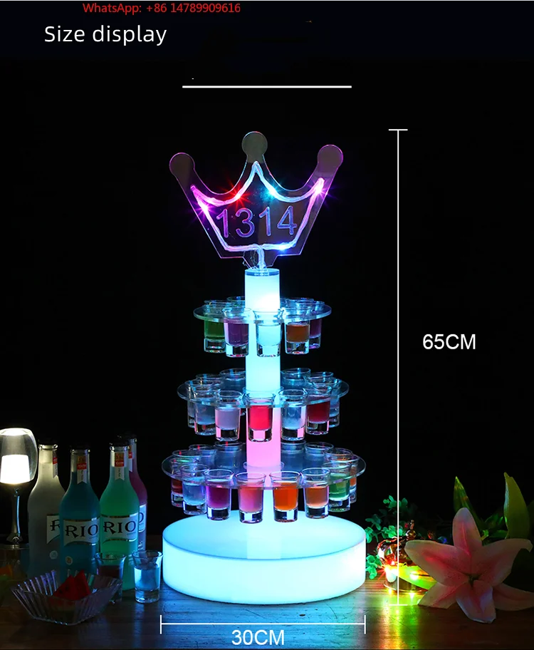 High-End Bespoke LED Bottle Display RackBar Party Rechargeable Rotating Led Cocktail Glass 1314 Rotating Wine Rack Display Stand
High-End Bespoke LED Bottle Display RackBar Party Rechargeable Rotating Led Cocktail Glass 1314 Rotating Wine Rack Display Stand