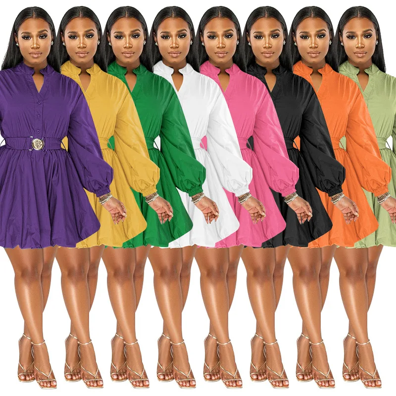 Women Elegant Casual Solid Color Autumn Winter Pleated Dress Vintage Turtleneck Long Sleeve Shirt Dress 2022 Robe Femme
Women Elegant Casual Solid Color Autumn Winter Pleated Dress Vintage Turtleneck Long Sleeve Shirt Dress 2022 Robe Femme