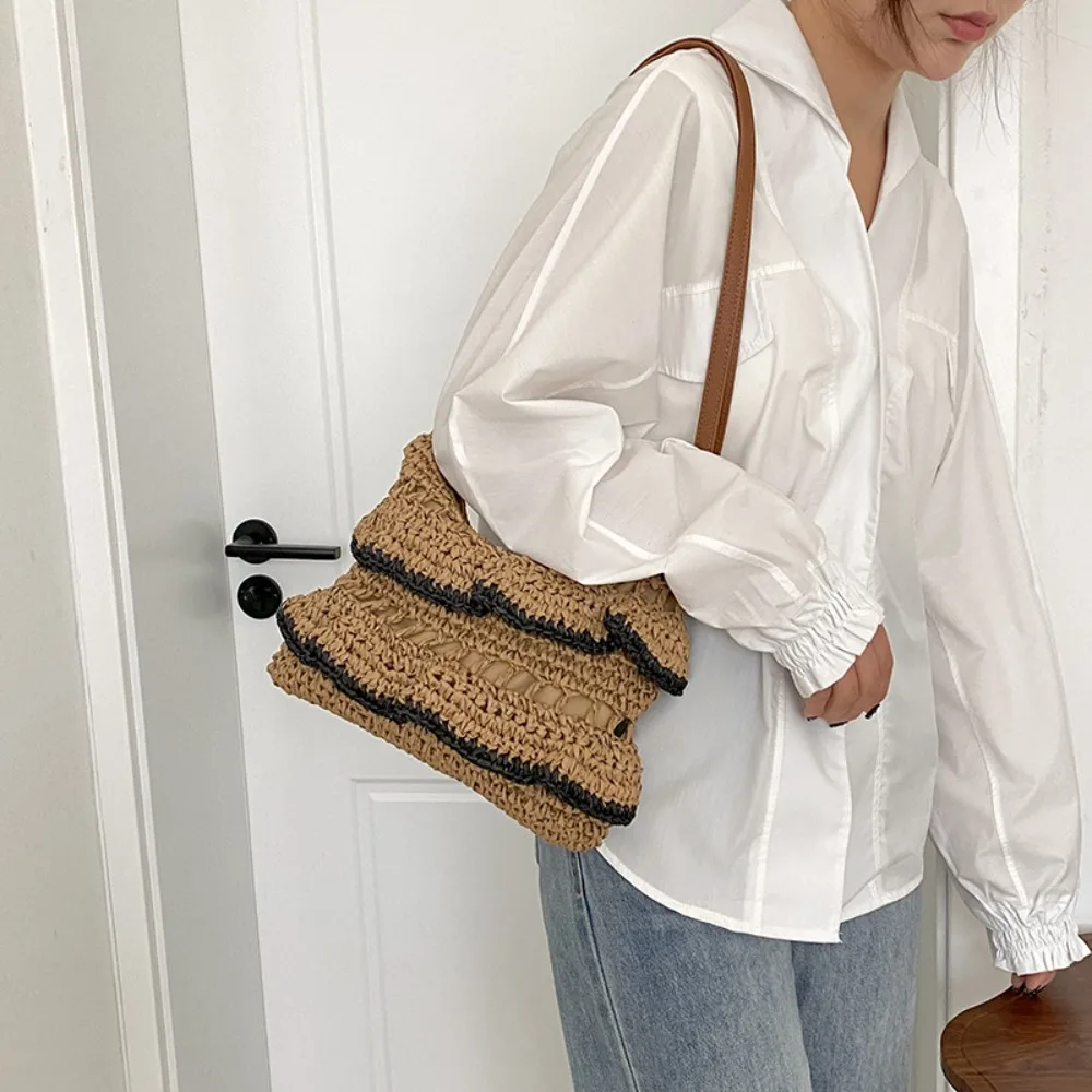 Summer Beach Resort Fashion Straw-Woven Ladies Large-Capacity Shoulder Bag WIth Hand-Woven Beach Bag
Summer Beach Resort Fashion Straw-Woven Ladies Large-Capacity Shoulder Bag WIth Hand-Woven Beach Bag