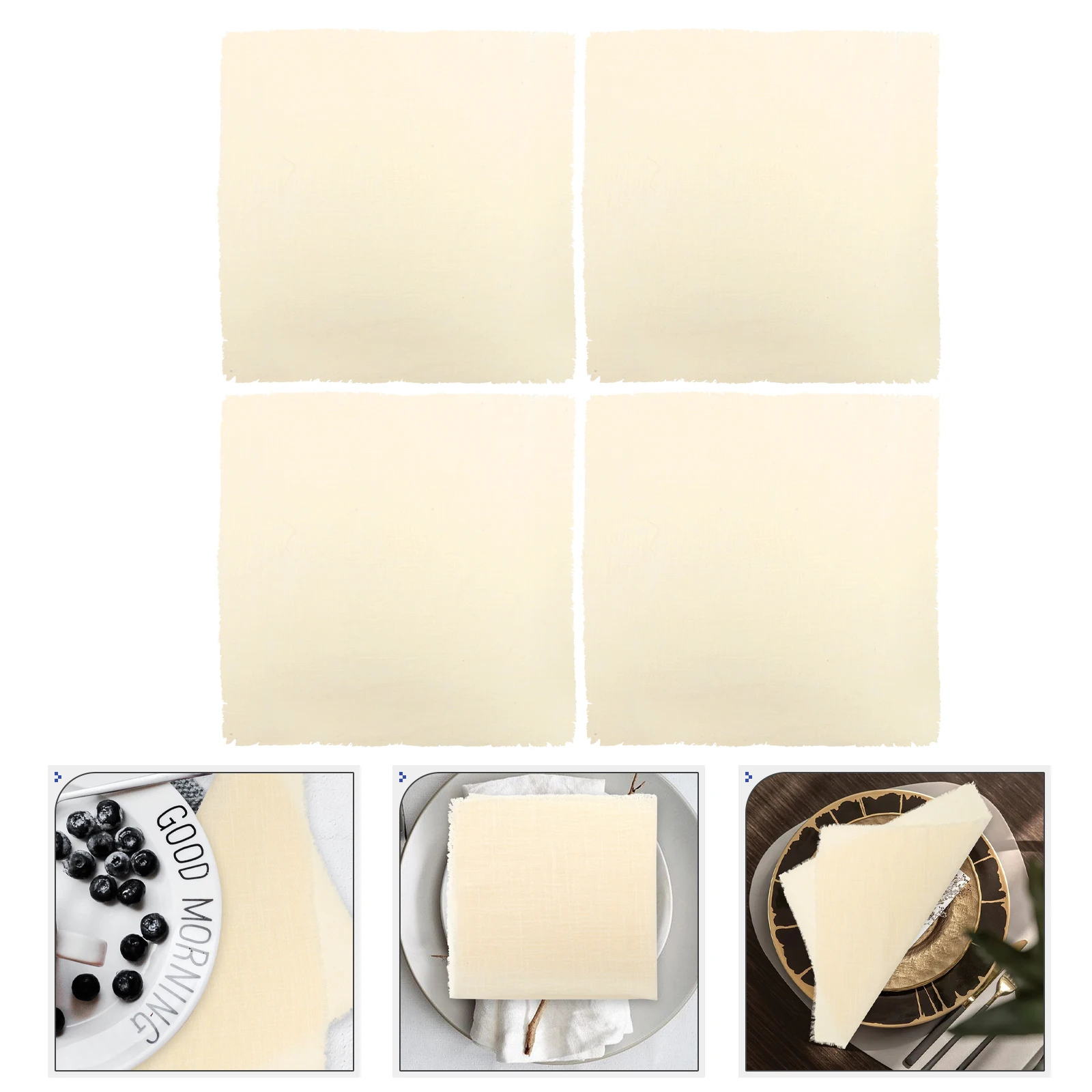 4 Pcs Decorative Gauze Napkins White Cotton Linen Square Dinner Cloth Dining Table
4 Pcs Decorative Gauze Napkins White Cotton Linen Square Dinner Cloth Dining Table