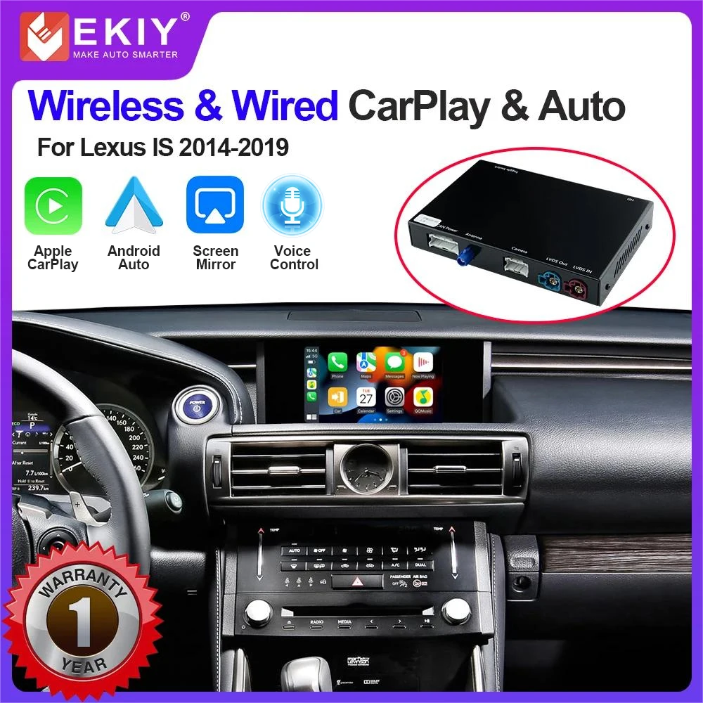EKIY Wireless CarPlay Module For Lexus IS 2014-2019 With Android Auto Mirror Link AirPlay Car Play Functions Siri Voice
EKIY Wireless CarPlay Module For Lexus IS 2014-2019 With Android Auto Mirror Link AirPlay Car Play Functions Siri Voice
