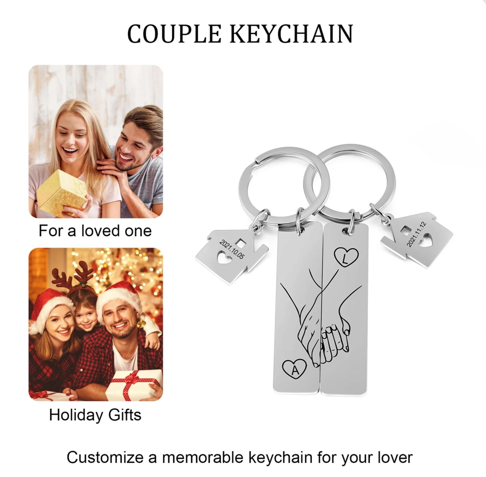 Kkjoy Set of 2 Home Couple Keychains Custom Matching Keyrings Keychain Initials Date Housewarming Gift New Home Anniversary Gift
Kkjoy Set of 2 Home Couple Keychains Custom Matching Keyrings Keychain Initials Date Housewarming Gift New Home Anniversary Gift
