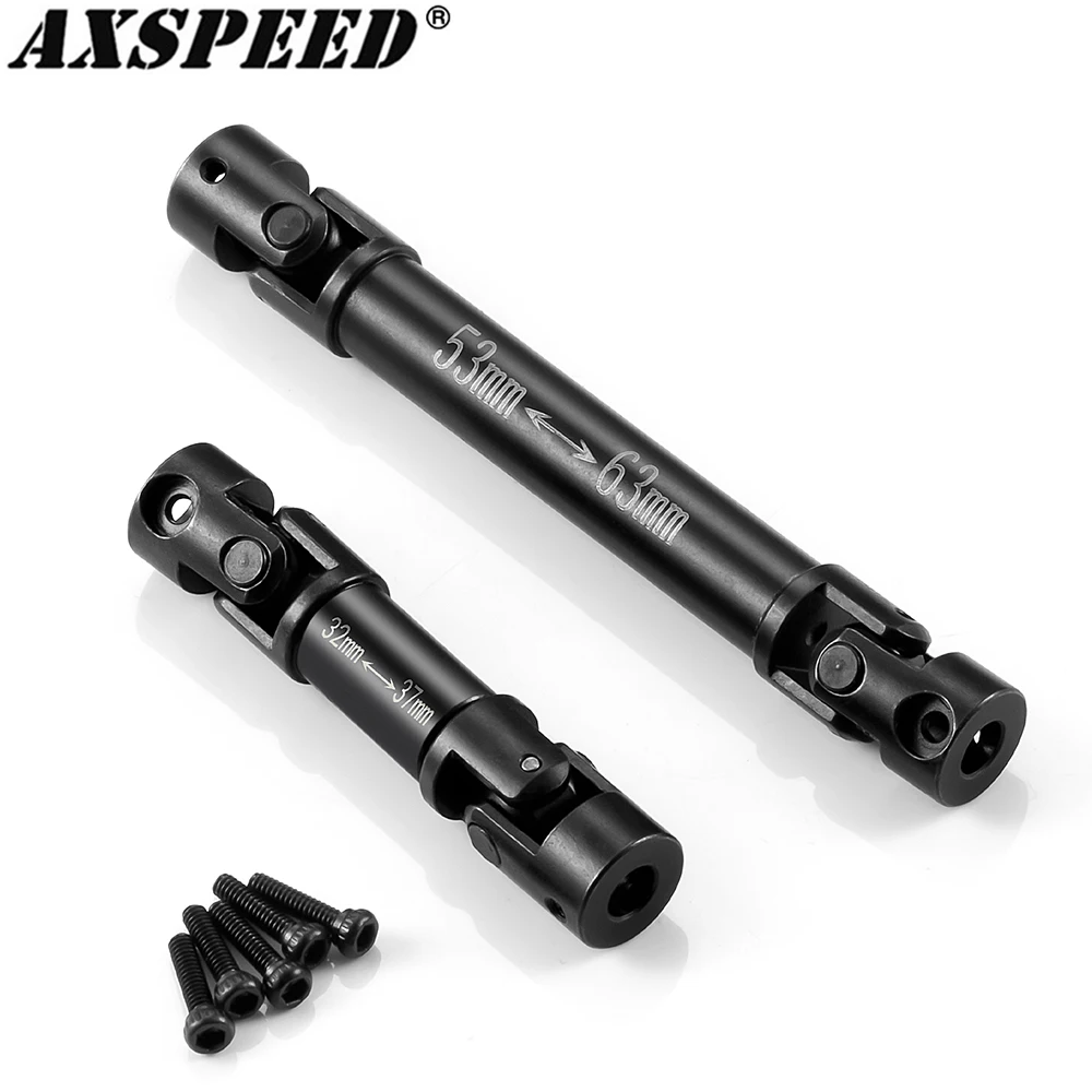 AXSPEED Steel CVD Drive Shafts Chassis Center Driveshaft for Axial SCX24 GX 470 1/24 RC Crawler Upgrade Accessories
AXSPEED Steel CVD Drive Shafts Chassis Center Driveshaft for Axial SCX24 GX 470 1/24 RC Crawler Upgrade Accessories