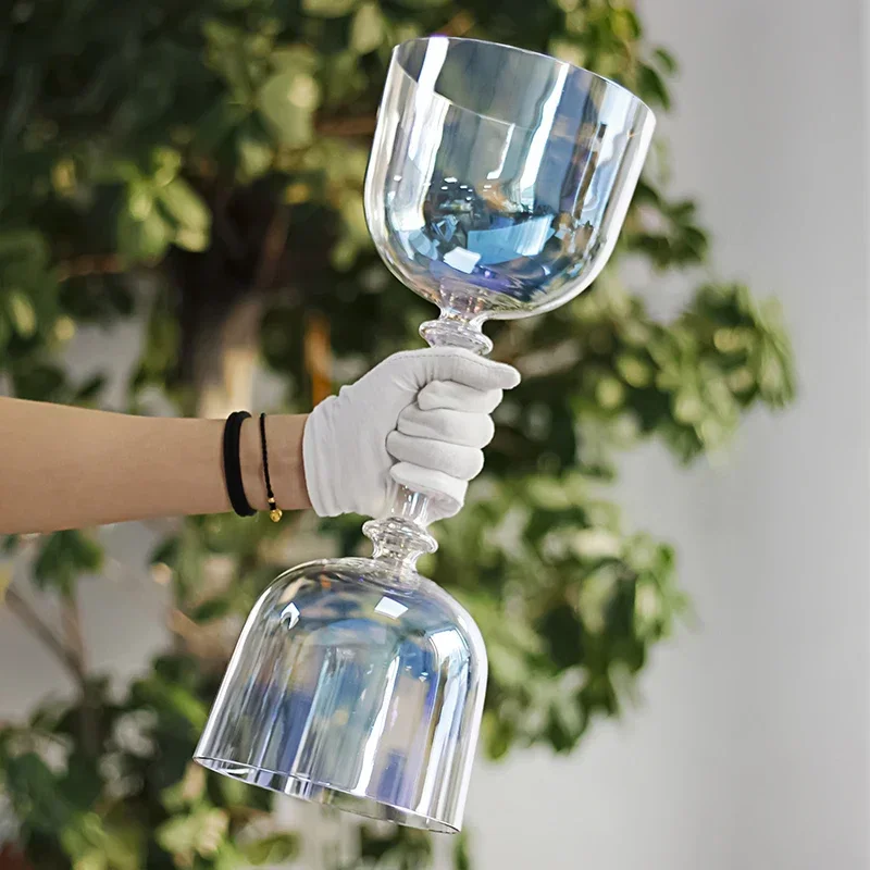 Double-headed Crystal Bowl Handheld Transparent Singing Bowls Colorful Clear Holy Grail Yoga Meditation Sound Healing Instrument
Double-headed Crystal Bowl Handheld Transparent Singing Bowls Colorful Clear Holy Grail Yoga Meditation Sound Healing Instrument