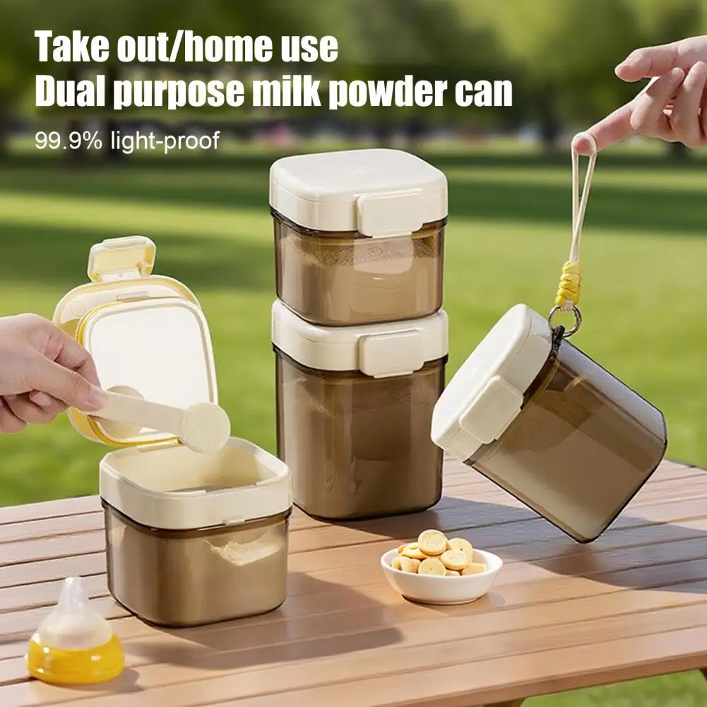 Milk Powder Can with Spoon Separation Design Triple-Sealed Moisture Proof Light-Proof Tank 400ml 800ml Portable Handle Storage C
Milk Powder Can with Spoon Separation Design Triple-Sealed Moisture Proof Light-Proof Tank 400ml 800ml Portable Handle Storage C