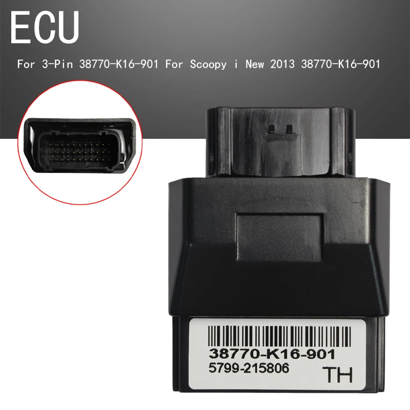 Motorcycle Engine Control Unit ECU ECM PGM-FI 33-Pin 38770-K16-901 For Scoopy i New 2013
Motorcycle Engine Control Unit ECU ECM PGM-FI 33-Pin 38770-K16-901 For Scoopy i New 2013