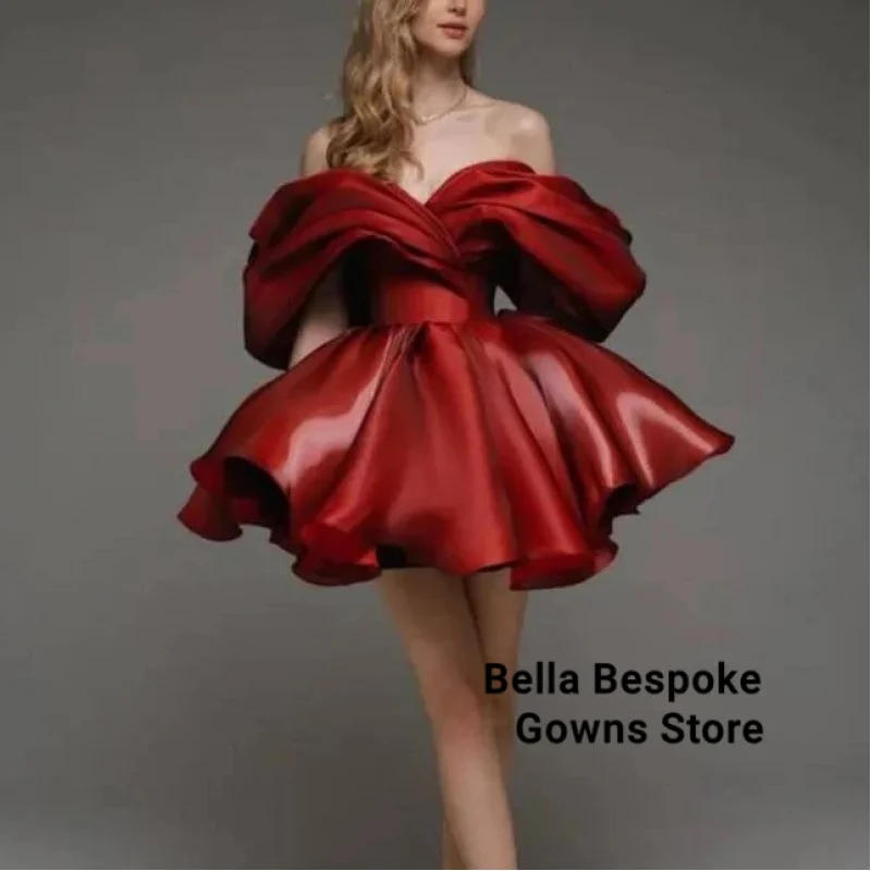 Мини-платья для выпускного вечера с открытыми плечами, шелковое бальное платье на шнуровке, коктейльное платье для выпускного вечера, платья для выпускного вечера, Vestidos по индивидуальному заказу
Мини-платья для выпускного вечера с открытыми плечами, шелковое бальное платье на шнуровке, коктейльное платье для выпускного вечера, платья для выпускного вечера, Vestidos по индивидуальному заказу