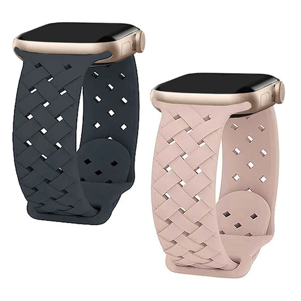 Silicone Strap For Apple Watch Band 44mm 40mm 45mm 49mm 41mm 42mm Braided correa bracelet iwatch series 9 8 7 se 4 5 6 ultra 2
Silicone Strap For Apple Watch Band 44mm 40mm 45mm 49mm 41mm 42mm Braided correa bracelet iwatch series 9 8 7 se 4 5 6 ultra 2