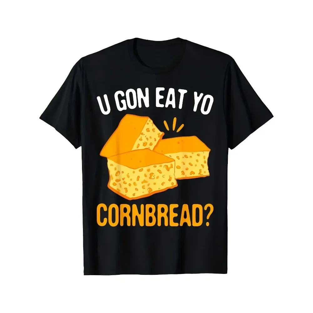 1pc Funny U GON EAT YO CORNBREAD Men'S T-Shirt | Mexican Pun Cornbread & Butter Graphic Tee, Retro Humorous Food-Themed Shirt
1pc Funny U GON EAT YO CORNBREAD Men'S T-Shirt | Mexican Pun Cornbread & Butter Graphic Tee, Retro Humorous Food-Themed Shirt