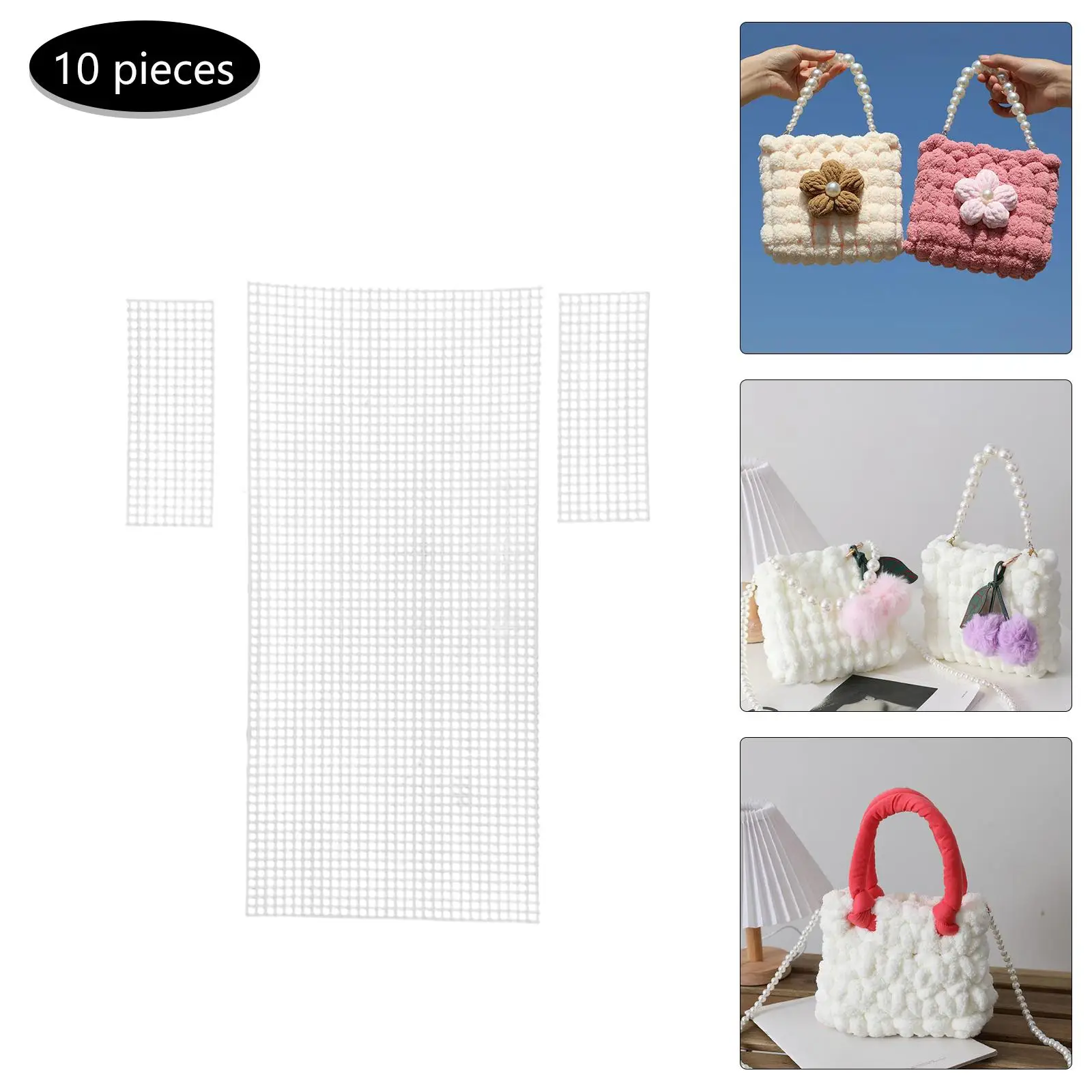 10 Pieces Plastic Mesh Canvas Sheets Knitting Crafting Sewing Bag Making
10 Pieces Plastic Mesh Canvas Sheets Knitting Crafting Sewing Bag Making