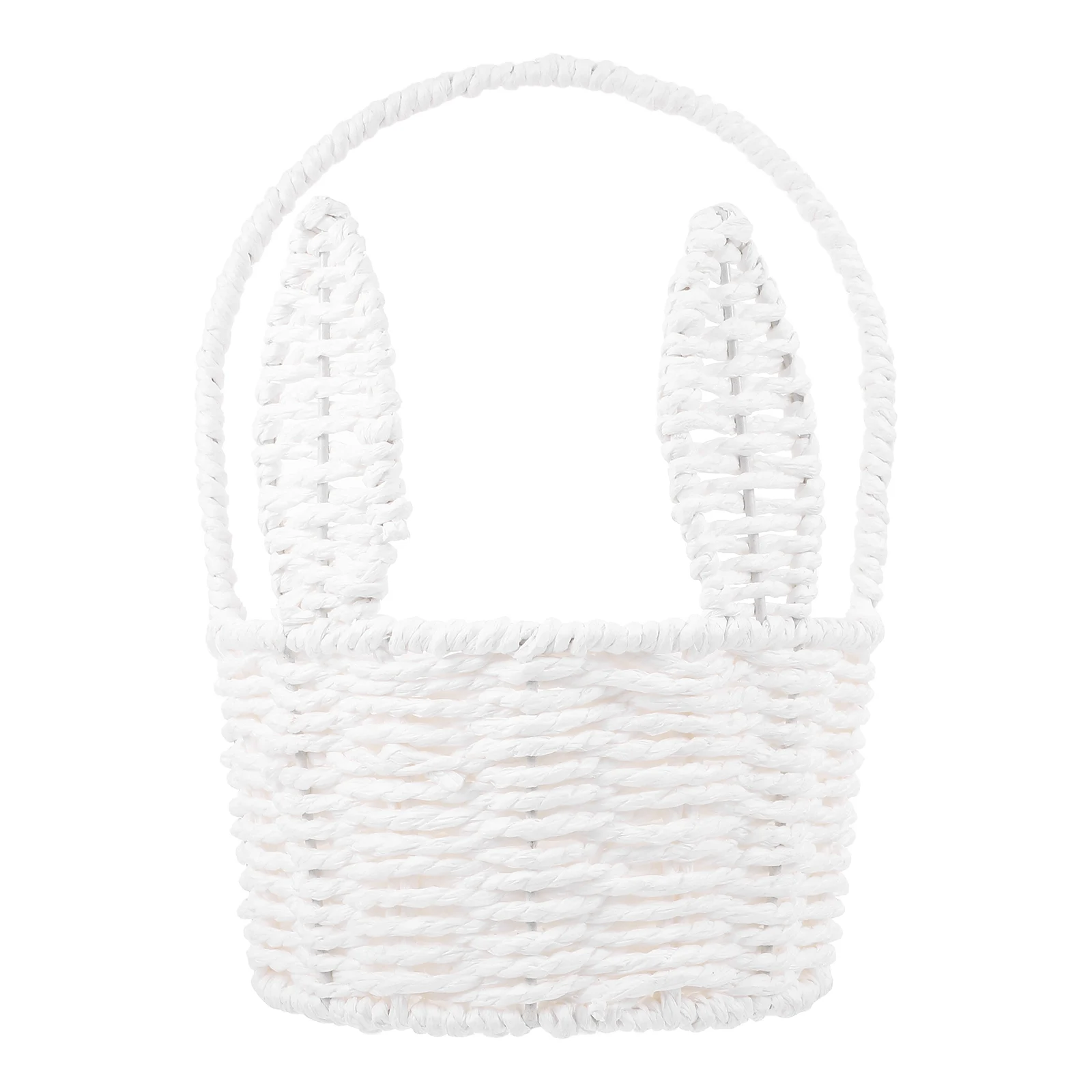 Rabbit Ears Flower Basket Handwoven Paper Rope Small Bunny Shaped Storage Easter Decor Woven Basket for Floral Arrangements
Rabbit Ears Flower Basket Handwoven Paper Rope Small Bunny Shaped Storage Easter Decor Woven Basket for Floral Arrangements