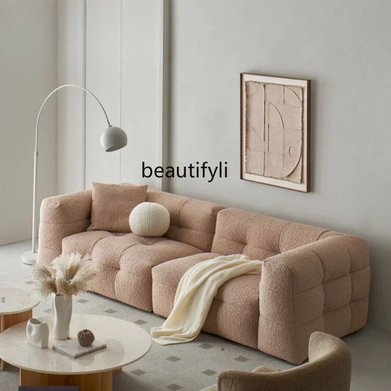 Q181 Cotton Candy Sofa French Retro Cream Style Teddy Plush Living Room Straight Row Three-Seat
Q181 Cotton Candy Sofa French Retro Cream Style Teddy Plush Living Room Straight Row Three-Seat