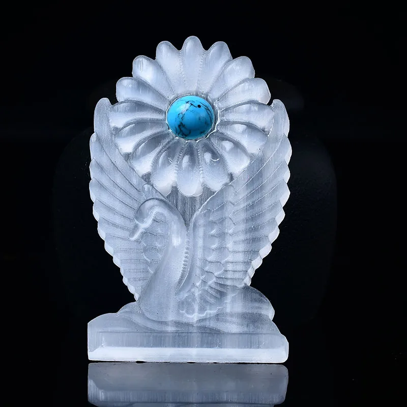 1PC Natural White Selenite Swan Sunflower Gems Healing Crystal Hand Carved Gypsum Gem Reiki Home Decor Crystal Craft DIY Gifts
1PC Natural White Selenite Swan Sunflower Gems Healing Crystal Hand Carved Gypsum Gem Reiki Home Decor Crystal Craft DIY Gifts