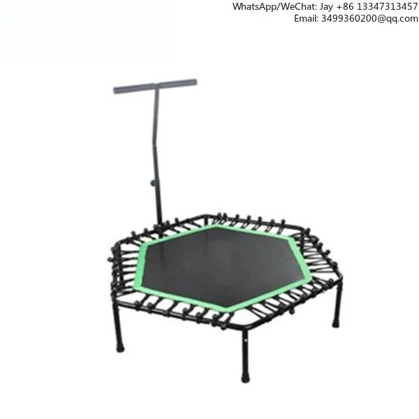 High Quality Indoor Home Fitness Trampoline Durable Hexagon PVC Bungee With Steel Handrail Jumping Exercise For Kids
High Quality Indoor Home Fitness Trampoline Durable Hexagon PVC Bungee With Steel Handrail Jumping Exercise For Kids