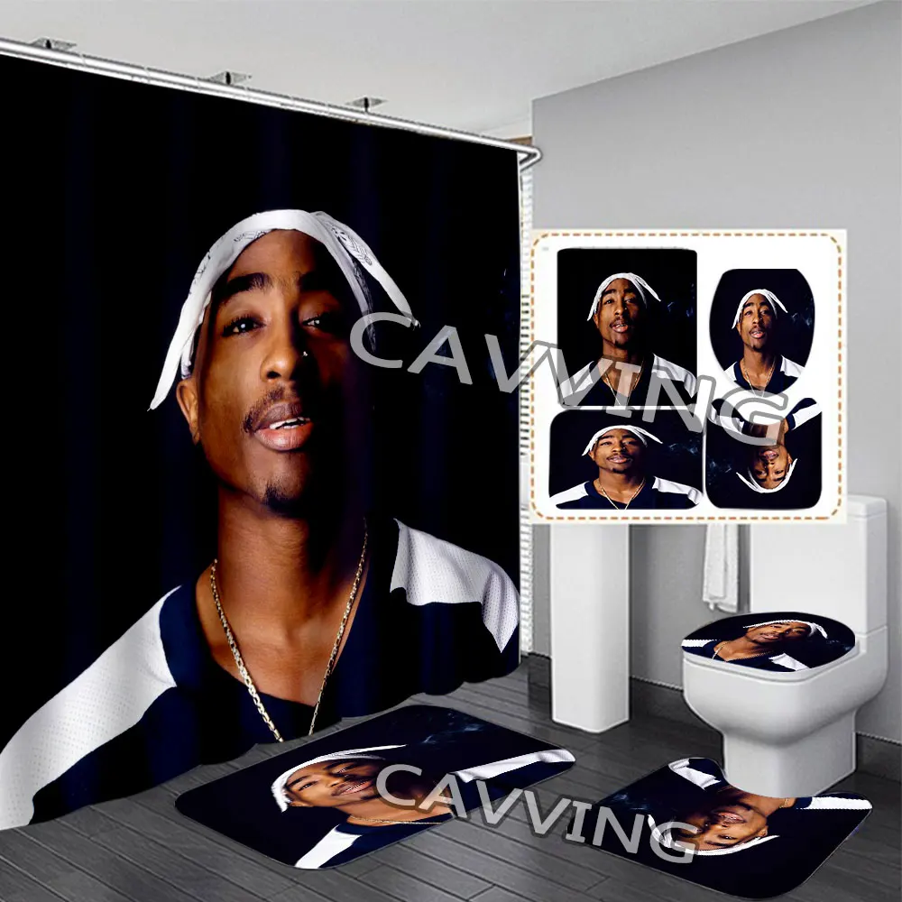 2PAC TUPAC 3D занавеска для душа s, водонепроницаемая занавеска для ванной, комплект Противоскользящих ковриков для ванной комнаты, коврики для туалета, ковер, домашний декор h04
2PAC TUPAC 3D занавеска для душа s, водонепроницаемая занавеска для ванной, комплект Противоскользящих ковриков для ванной комнаты, коврики для туалета, ковер, домашний декор h04