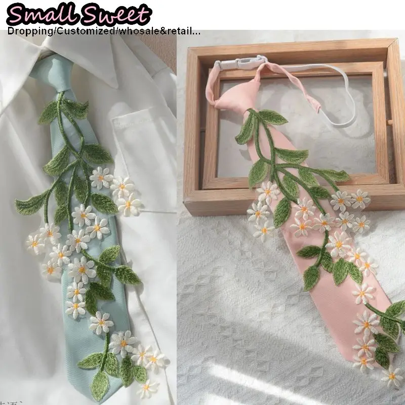 Elegant Green Branch Embroidered Flower Tie Women's Gentle Pre-tied Elastic Necktie Shirt Matching High-end Sense of Fashion
Elegant Green Branch Embroidered Flower Tie Women's Gentle Pre-tied Elastic Necktie Shirt Matching High-end Sense of Fashion