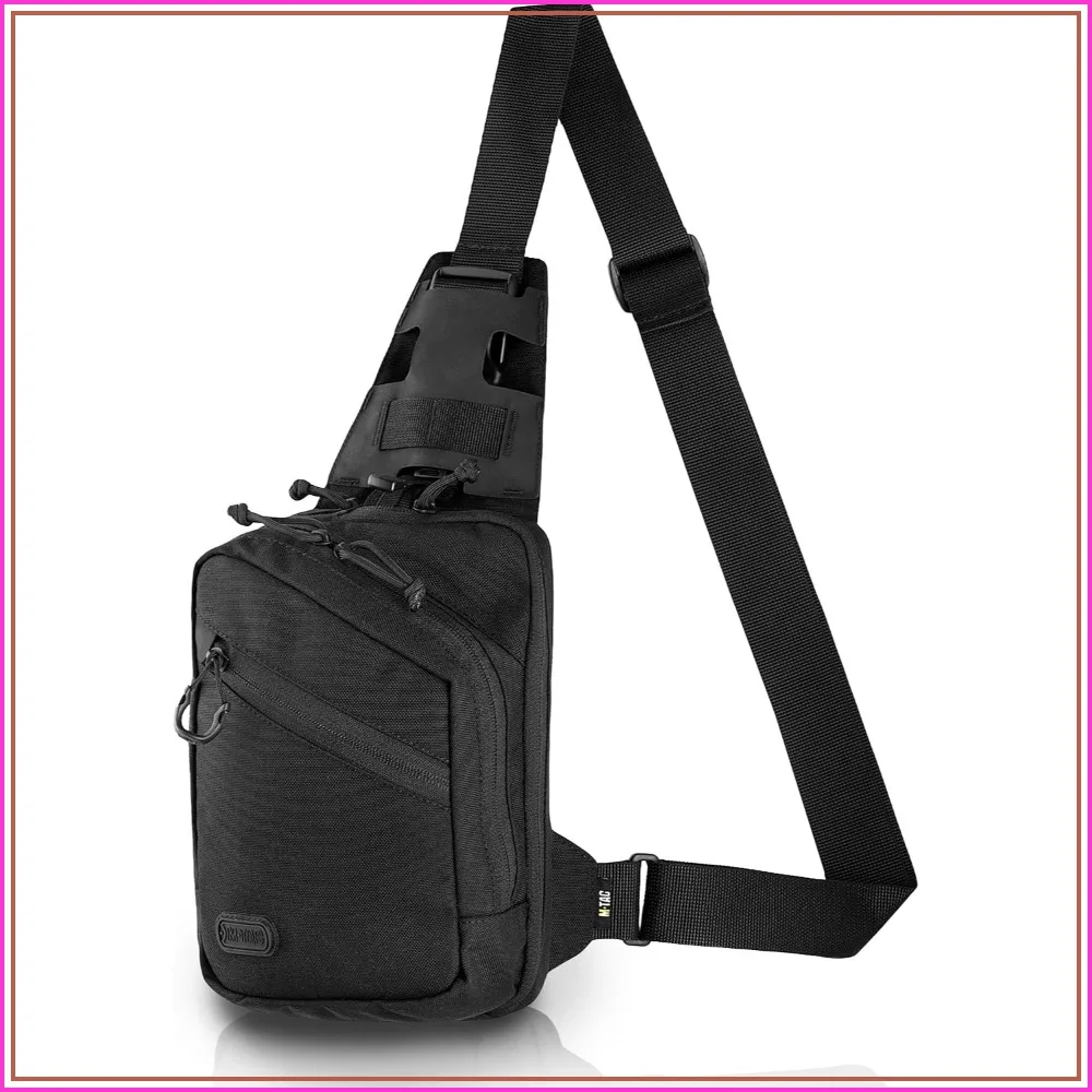 EDC Tactical Sling Bag - Crossbody Concealed Carry CCW Chest Pack for Men, Nylon
EDC Tactical Sling Bag - Crossbody Concealed Carry CCW Chest Pack for Men, Nylon