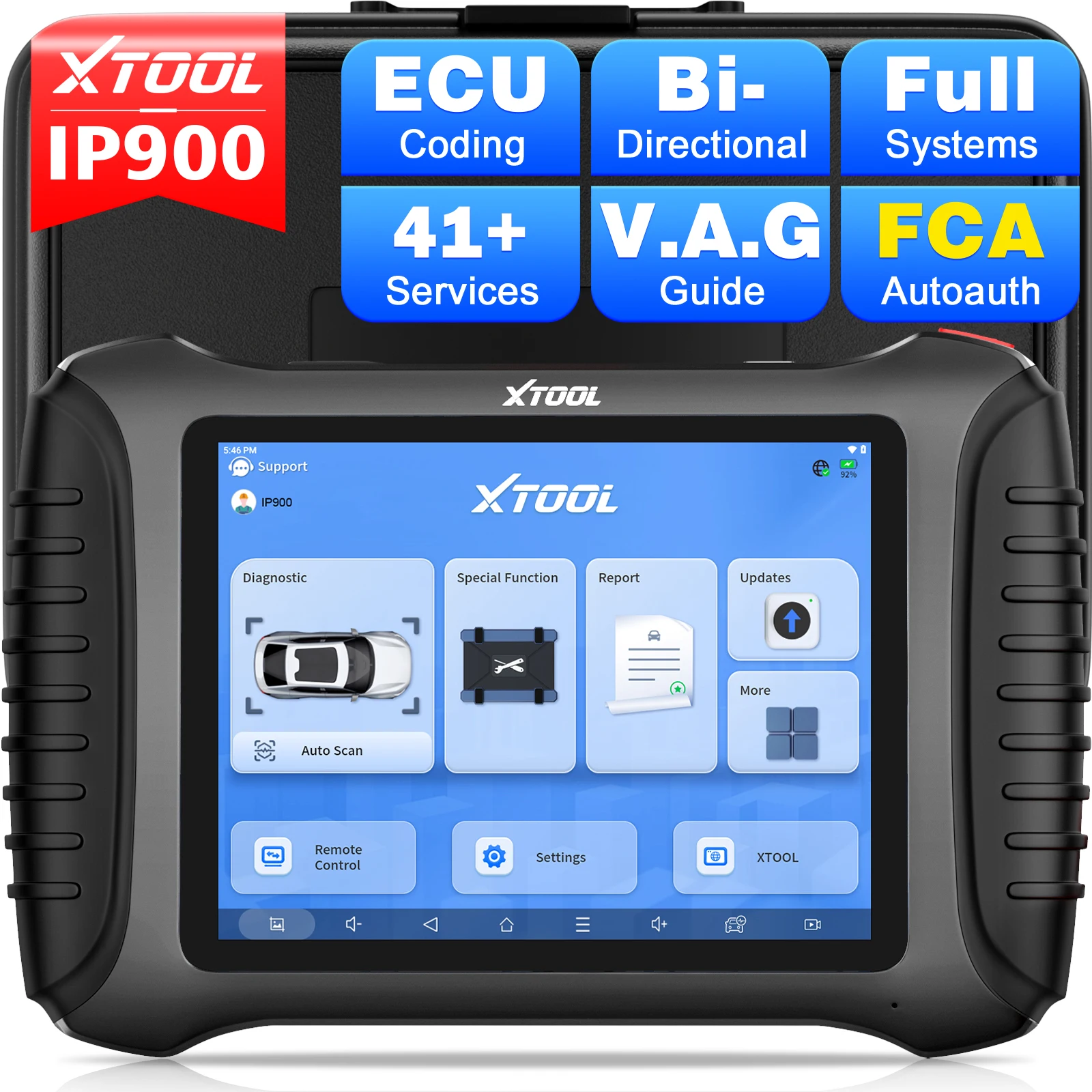Новый XTOOL InPlus IP900 Advanced ECU Coding CAN FD DOIP FCA Автомобильный сканер Все системы Автомобильный диагностический инструмент 41+ Services PK D8S
Новый XTOOL InPlus IP900 Advanced ECU Coding CAN FD DOIP FCA Автомобильный сканер Все системы Автомобильный диагностический инструмент 41+ Services PK D8S