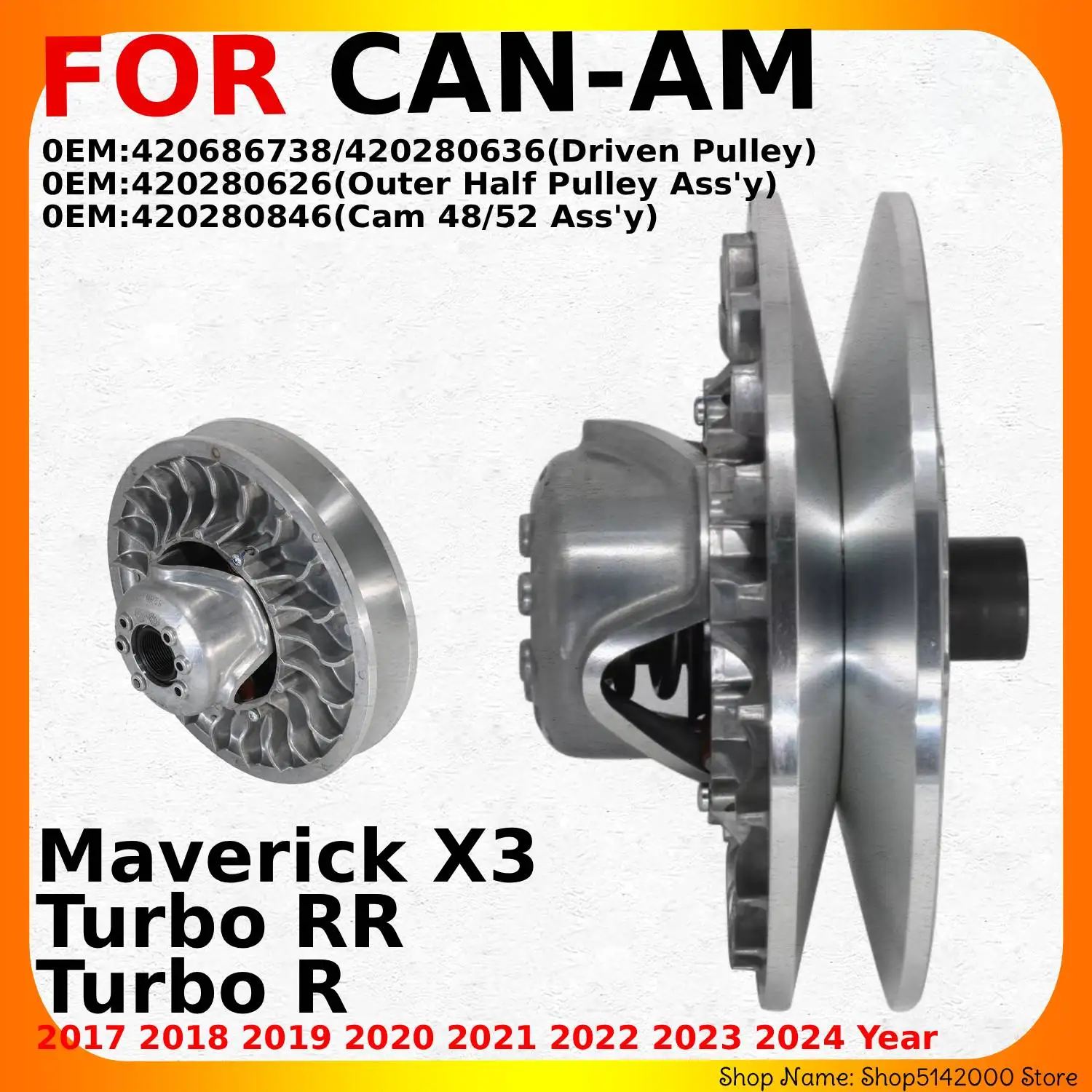 Motorcycle Rear Wheel Hub Assembly For CAN-AM Maverick X3 Turbo RR or Turbo R 2017 2018 2019 2020-2024 0EM:420686738/420280636
Motorcycle Rear Wheel Hub Assembly For CAN-AM Maverick X3 Turbo RR or Turbo R 2017 2018 2019 2020-2024 0EM:420686738/420280636
