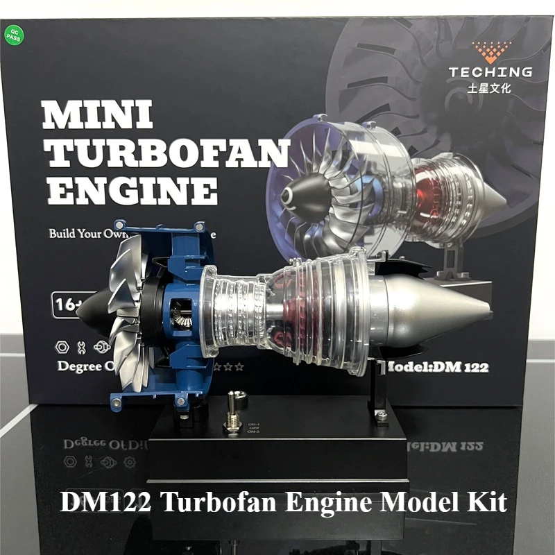 TECHING DM122 Metal Turbofan Engine Model Kit DIY Exquisite Turbofan Engine Fun Desktop Toy
TECHING DM122 Metal Turbofan Engine Model Kit DIY Exquisite Turbofan Engine Fun Desktop Toy