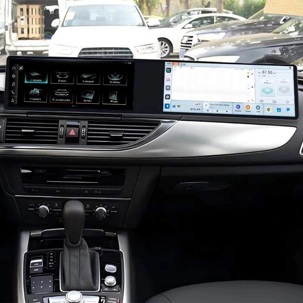 Двойной экран 12,3 Carplay Android 14, автомобильный GPS-навигатор для Audi A6 A6L 2013-2018, головное устройство, мультимедийный плеер, автомобильное радио, авто
Двойной экран 12,3 Carplay Android 14, автомобильный GPS-навигатор для Audi A6 A6L 2013-2018, головное устройство, мультимедийный плеер, автомобильное радио, авто