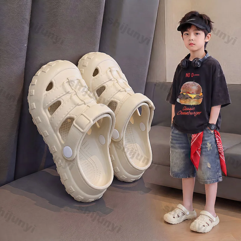 Children's Sandals Summer EVA Anti Slip Soft Sole Breathable Beach Slippers for Boys Girls Wear Outdoors Canyoning Sandals
Children's Sandals Summer EVA Anti Slip Soft Sole Breathable Beach Slippers for Boys Girls Wear Outdoors Canyoning Sandals