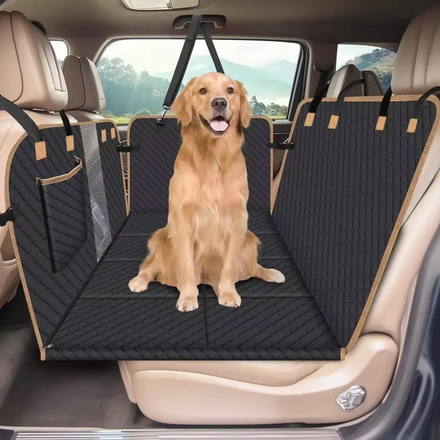 Wholesale New Styles Universal Waterproof Dog Hammock Pet Backseat Cover with Ahard bootm and Dog Car Seat Cover
Wholesale New Styles Universal Waterproof Dog Hammock Pet Backseat Cover with Ahard bootm and Dog Car Seat Cover