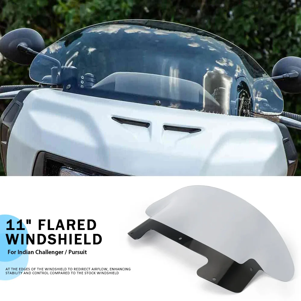 11" Motorcycle Accessories Windshield Windshield Deflector Fairing Cover Durable Part For Indian Challenger Pursuit 2020-2025
11" Motorcycle Accessories Windshield Windshield Deflector Fairing Cover Durable Part For Indian Challenger Pursuit 2020-2025