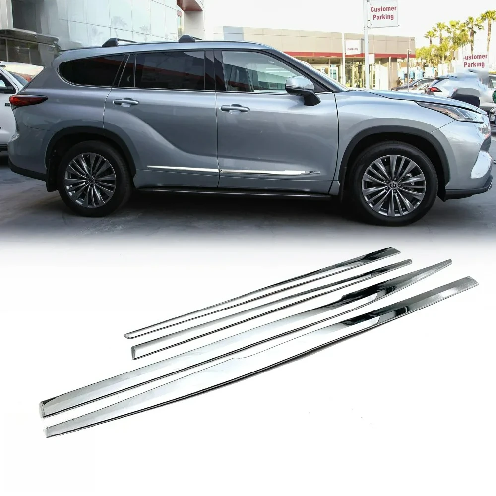 Car Side Door Body Line Garnish Molding Strip Decoration Cover Trim ABS Chrome Accessories For Toyota Highlander 2020 - 2025
Car Side Door Body Line Garnish Molding Strip Decoration Cover Trim ABS Chrome Accessories For Toyota Highlander 2020 - 2025