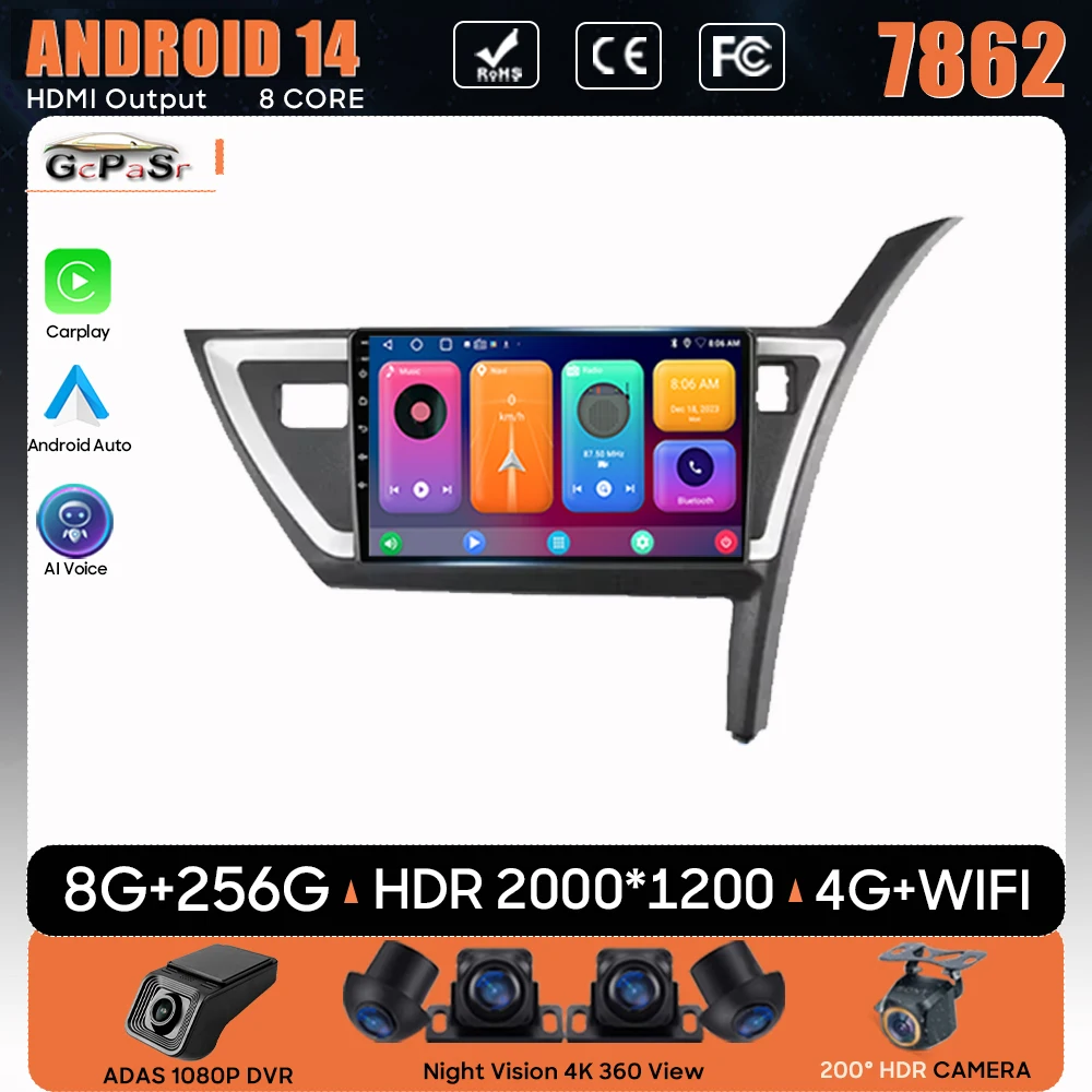 Car Radio Android Auto For Toyota Auris Mk2 2013 Carplay Multimedia Player No 2din GPS Autoradio Car Intelligent Systems Wifi 
Car Radio Android Auto For Toyota Auris Mk2 2013 Carplay Multimedia Player No 2din GPS Autoradio Car Intelligent Systems Wifi