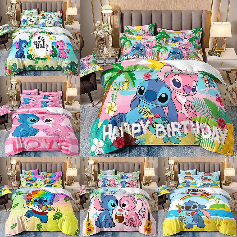 Stitch Bedding Sets Comforter Quilt Bed Cover Duvet Cover Pillow Case 2-3 Pieces Sets Kids Adult Size for Bedroom Home Supplies
Stitch Bedding Sets Comforter Quilt Bed Cover Duvet Cover Pillow Case 2-3 Pieces Sets Kids Adult Size for Bedroom Home Supplies