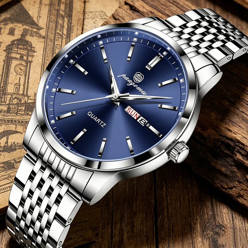 PAAZOMU Luxury Sports Men's Wristwatch High Quality Stainless Steel Waterproof Date Man Watch Casual Fashion Quartz Men Watches
PAAZOMU Luxury Sports Men's Wristwatch High Quality Stainless Steel Waterproof Date Man Watch Casual Fashion Quartz Men Watches