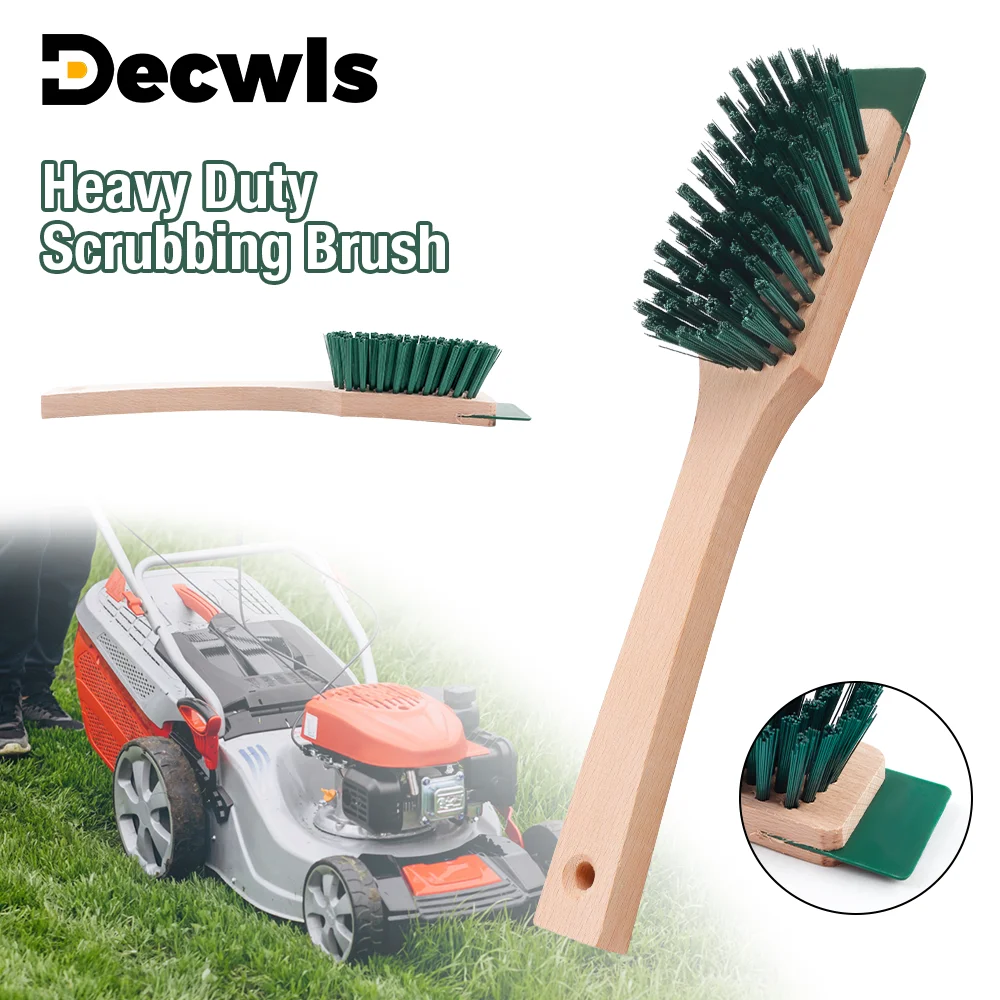 Щетка-скребок для улицы, щетка с жесткой щетиной, подходит для лезвий газонокосилки, для чистки террас, удобная деревянная ручка, многоцелевой инструмент для чистки сада, сланца, твердых предметов
Щетка-скребок для улицы, щетка с жесткой щетиной, подходит для лезвий газонокосилки, для чистки террас, удобная деревянная ручка, многоцелевой инструмент для чистки сада, сланца, твердых предметов