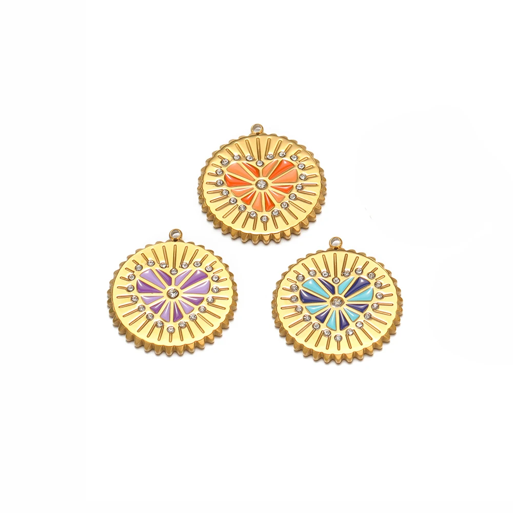 4pcs Stainless Steel Sun Shape Pendants Enamel Heart Charms for DIY Jewelry Making Necklace Earrings Bracelet Material Wholesale
4pcs Stainless Steel Sun Shape Pendants Enamel Heart Charms for DIY Jewelry Making Necklace Earrings Bracelet Material Wholesale