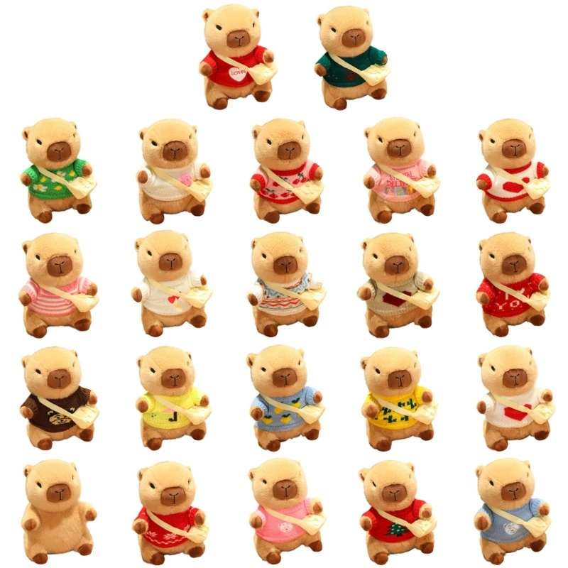 Cartoon Plush Toy Realistic Dress Up Capybara for Girl Stuffed Pillow Soothing Toy Couch Decorations Kids Gift D5QF
Cartoon Plush Toy Realistic Dress Up Capybara for Girl Stuffed Pillow Soothing Toy Couch Decorations Kids Gift D5QF