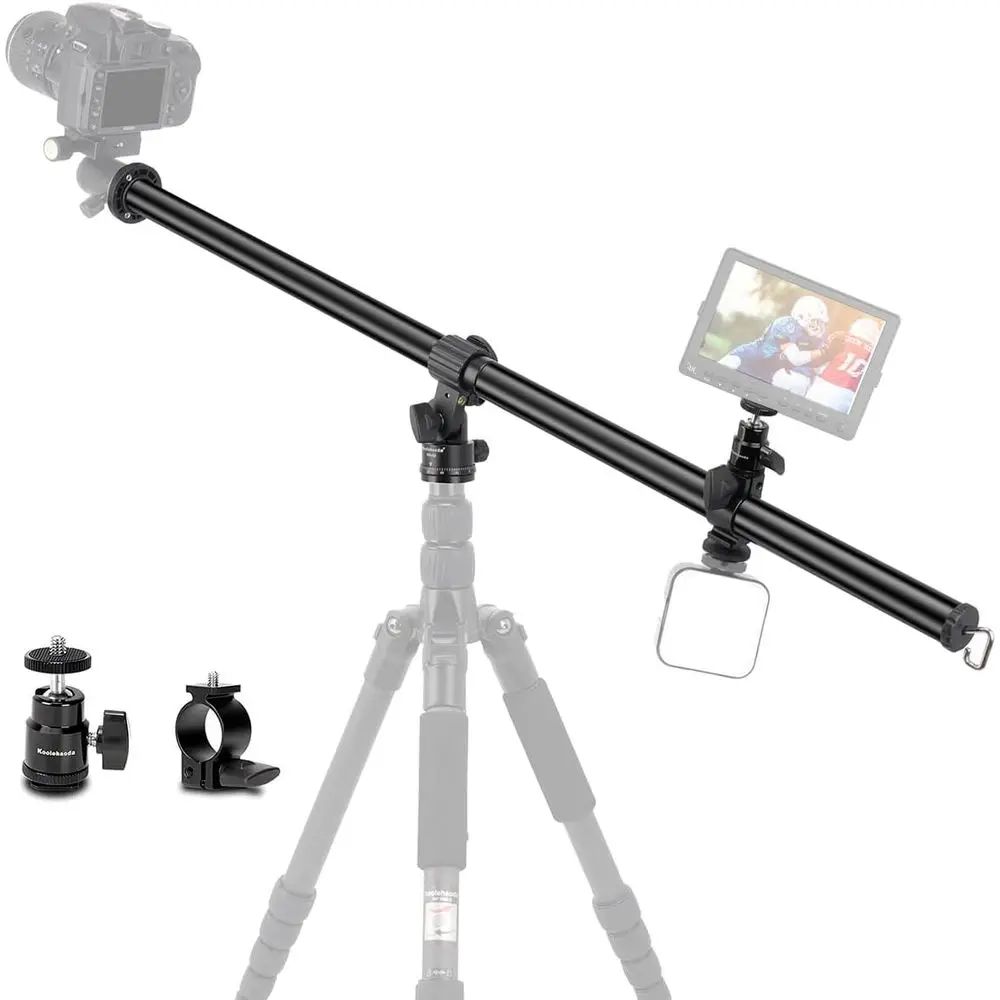33 Adjustable Tripod Arm with 360° Rotation, Dual-Section, Holds Up to 22lbs for Multi-Angle Photography
33 Adjustable Tripod Arm with 360° Rotation, Dual-Section, Holds Up to 22lbs for Multi-Angle Photography