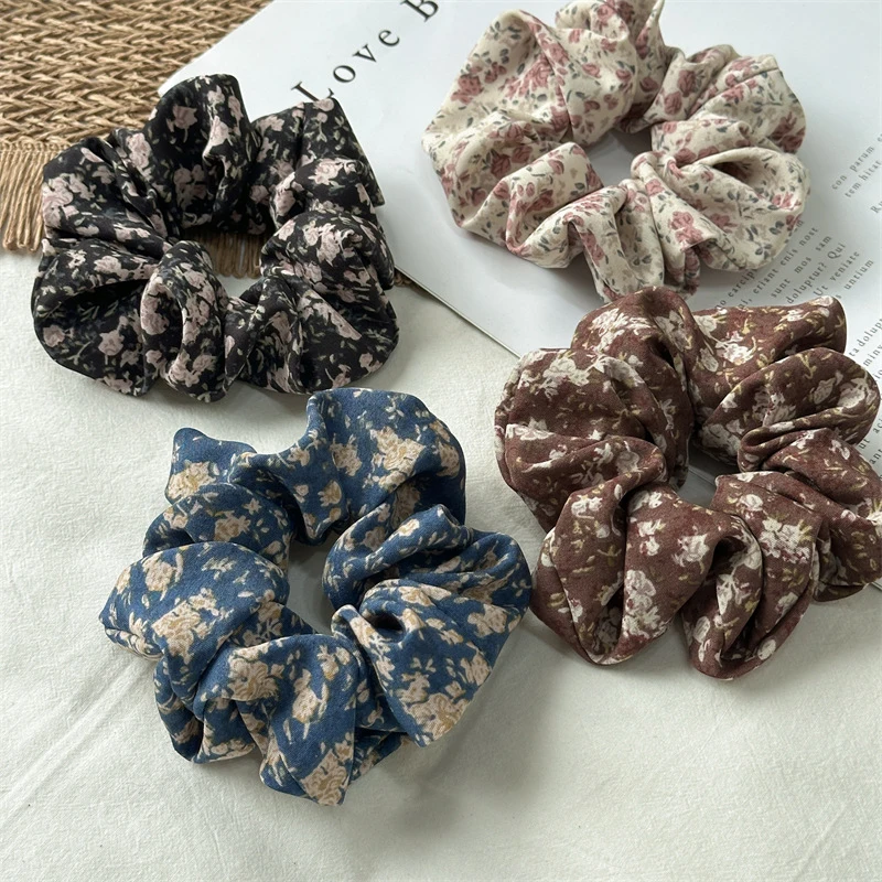 French Retro Floral Ponytail Holders For Women Aesthetic Oil Painting Flower Headbands Versatile Daily Hair Elastic
French Retro Floral Ponytail Holders For Women Aesthetic Oil Painting Flower Headbands Versatile Daily Hair Elastic