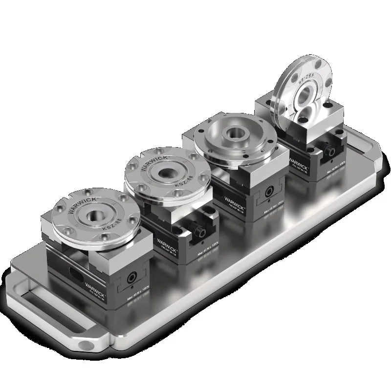 KSF60-100A-4 2.5" 4pcs Multi-station Vise in Row Set Flexible Modular Clamping System Self Centering Vise Fixture
KSF60-100A-4 2.5" 4pcs Multi-station Vise in Row Set Flexible Modular Clamping System Self Centering Vise Fixture